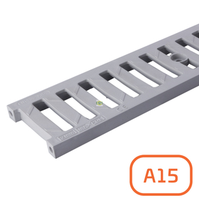 Решетка системы водоотвода ПВХ, А15, 0,5 метра артикул 01705 Решетка системы водоотвода ПВХ, А15, 0,5 метра артикул 01705