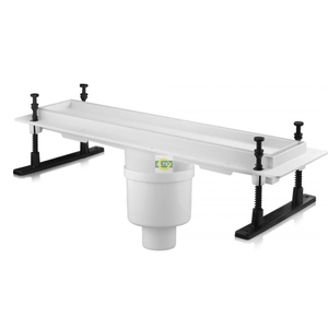 Канализационный трап ZMM Maxpol 400×80 мм, прямой слив Ø50 мм