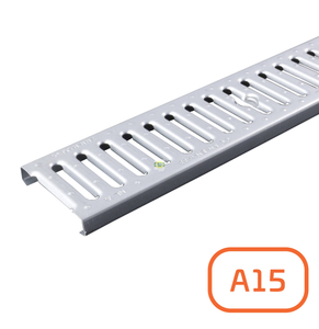 Решетка системы водоотвода оцинкованная, А15, 1 метр артикул 01700 Решетка системы водоотвода оцинкованная, А15, 1 метр артикул 01700