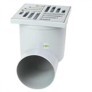 Канализационный трап ZMM Maxpol 150×150 мм, горизонтальный слив Ø110