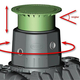 Купол CARAT S Maxi, H- 610 mm, 371040