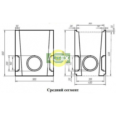 Пескоуловитель Super ПУ -30.40.60, DN 300 E600, средняя часть.