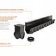 Комплект MAX DRAIN SLIM А15-В125 канал с щелевой решеткой L1000/H174/B96.