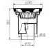Трап - дождеприемник 245*245 мм, А15, вертикальное подключение 110/160 мм, сухой сифон, пластиковая решетка.